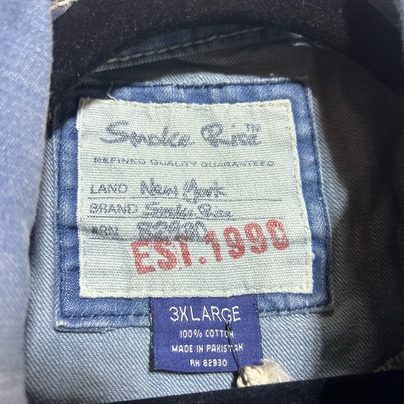 Smoke Rise Mens Distressed Vest Red White Blue Flag Stars Trucker Americana 3XL - Picture 5 of 5